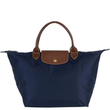 LONGCHAMP LE PLIAGE MEDIUM SHORT HANDLE SHOPPING BAG L1623 089 P68 NAVY 1623 089 P68