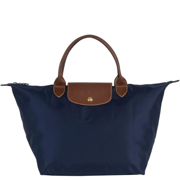 LONGCHAMP LE PLIAGE MEDIUM SHORT HANDLE SHOPPING BAG L1623 089 P68 NAVY 1623 089 P68