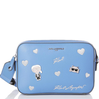 KARL LAGERFELD MAYBELLE CAMERA CROSSBODY LH4EU567-1R8-1SZ BLU YONDER