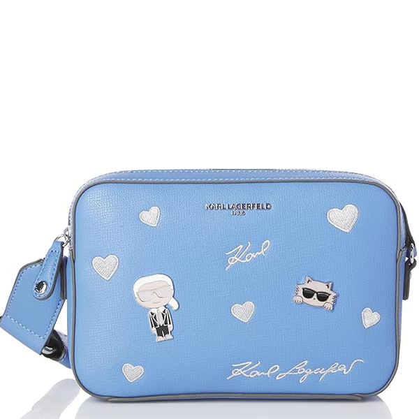 KARL LAGERFELD MAYBELLE CAMERA CROSSBODY LH4EU567-1R8-1SZ BLU YONDER