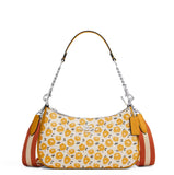 COACH TERI SHOULDER CROSSBODY FLORAL CHALK BUTTERCUP CBI49 YELLOW