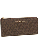 MICHAEL KORS JET SET TRAVEL LARGE LOGO QUARTER-ZIP WALLET 35F8GTVZ3B