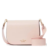 KATE SPADE MADISON SAFFIANO LEATHER SADDLE BAG IN CONCH PINK KC438