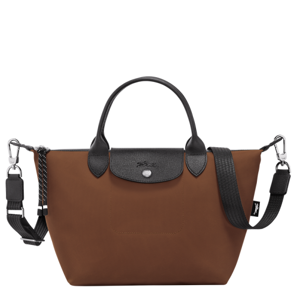 LONGCHAMP SMALL NYLON LE PLIAGE ENERGY TOTE BAG L1512 1512 HSR 203 CHOCOLATE
