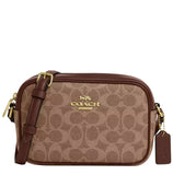COACH MINI JAMIE CAMERA BAG IN SIGNATURE CANVAS CY752 SADDLE BROWN
