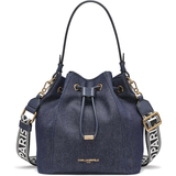 KARL LAGERFELD PARIS ADELE BUCKET BAG DENIM BLUE