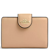 COACH MEDIUM CORNER ZIP WALLET - CR791 TAN