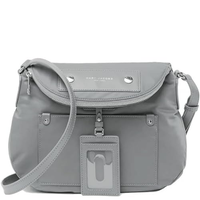 MARC JACOBS PREPPY NYLON NATASHA CROSSBODY BAG LARGE M0014625 STONE GREY