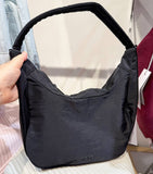 NERE NYLON MEDIUM HOBO SHOULDER CROSSBODY BAG BLACK