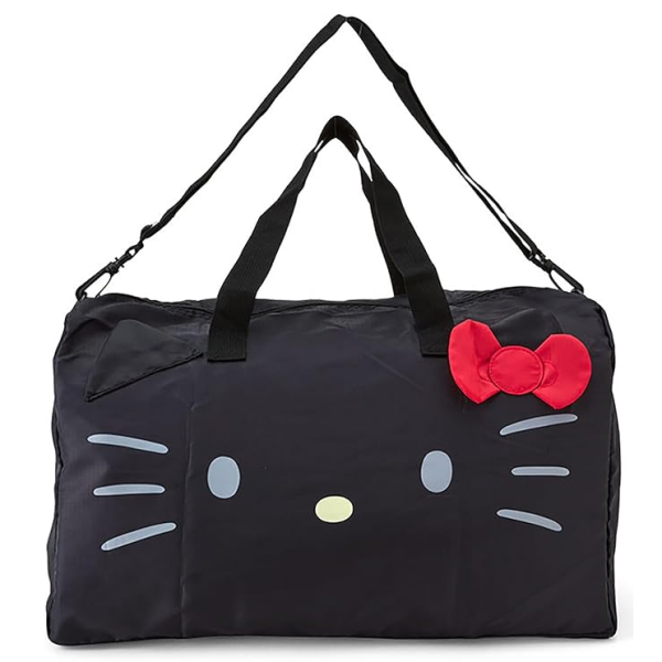 SANRIO JAPAN BLACK  HELLO KITTY FOLDABLE  TRAVEL BAG