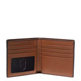 MICHAEL KORS COOPER PEBBLED LEATHER BILLFOLD WALLET WITH COIN POUCH 36T4LCOF3L BROWN