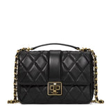 KATE SPADE CAREY QUILTED SMALL FLAP CROSSBODY BLACK KM708
