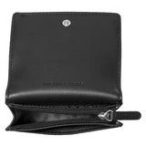 MICHAEL KORS CARSON SMALL PEBBLED LEATHER WALLET BLACK 35S5S2ZD5L