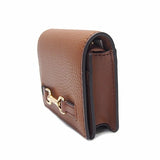 MICHAEL KORS CARSON SMALL PEBBLED LEATHER WALLET 35S5S2ZD5L BROWN
