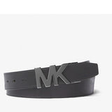 MICHAEL KORS 4-IN-1 LOGO REVERSIBLE BELT BOX SET BLUE  SIGNATURE / BLACK 36R4LBLY4B
