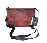 BLACK BLUE LABEL CRESTBRIDGE CHECK  CROSSBODY BAG FROM JAPAN UNISEX MAROON DARK RED