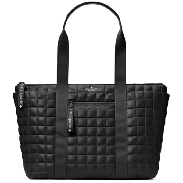 KATE SPADE CAMDEN QUILTED EXTRA LARGE TOTE KH405 BLACK