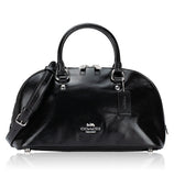 COACH LARA SATCHEL BAG BLACK CDV19 FULL LEATHER CROSSBODY