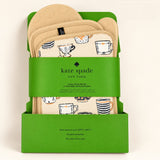 KATE SPADE OVEN MITTS SET AND POT HOLDER FOR BACKING / COOKING 2 SETS