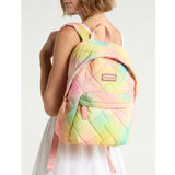 MARC JACOBS LARGE QUILTED LOGO NYLON BACKPACK