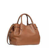 KATE SPADE DUMPLING SATCHEL BAG IN WARM GINGER KP933 BROWN FULL LEATHER