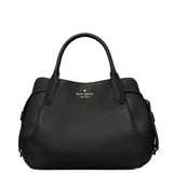 KATE SPADE DUMPLING SATCHEL BAG IN BLACK KP934 FULL LEATHER