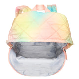 MARC JACOBS LARGE QUILTED LOGO NYLON BACKPACK
