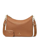 KATE SPADE EMMA LARGE SHOULDER HOBO SATCHEL BAG CROSSBODY KK069 EXTRA POUCH COZY BUNGALOW BROWN