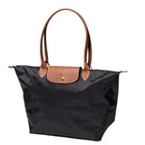 LONGCHAMP LARGE LONG HANDLE SHOPPING BAG LE PLIAGE CLASSIC 1899 089 001 BLACK