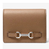 MICHAEL KORS CARSON SMALL PEBBLED LEATHER WALLET 35S5S2ZD5L BROWN
