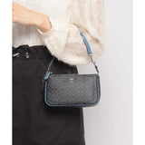 COACH NOLITA 19 BAG  IN COLORBLOCK MICRO SIGNATURE CANVAS CE698 BLACK BLUE