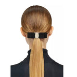 SALVATORE FERRAGAMO VARA LOGO DETAILED HAIR CLIP MAROON