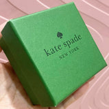 KATE SPADE BOXED GOLD-TONE MOTHER-OF-PEARL HEART PENDANT NECKLACE