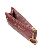 KATE SPADE CAREY QUILTED STUDDED SMALL CARD HOLDER KL819 PROMEGRANATE