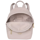 KATE SPADE NEW YORK SPADE FLOWER QUILTED NYLON SMALL BACKPACK KK158 COZY GREY