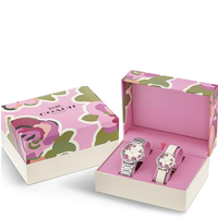 COACH BOXED PERRY 36MM FLOWER DIAL WATCH WITH 2 INTERCHANGABLE BANDS 14000094