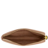 COACH CORNER ZIP WRISTLET WITH PLAID PRINT BRIGHT MAIZE MULTI CBP18