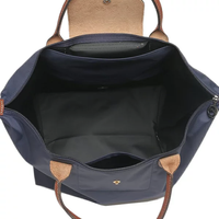 LONGCHAMP LE PLIAGE MEDIUM SHORT HANDLE SHOPPING BAG L1623 089 P68 NAVY 1623 089 P68