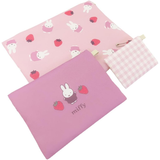 MIFFI FROM JAPAN MIFFY STRAWBERRY TRIPLE FLAT POUCH SET