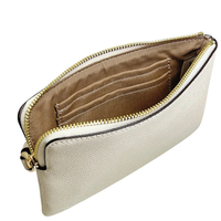 COACH CORNER ZIP WRISTLET IN CHALK (CV396)