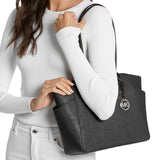 MICHAEL KORS MARILYN MEDIUM TOTE BAG 35F5S6AT2L SAFFIANO BLACK