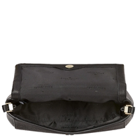KATE SPADE LEILA MINI ZIP CROSSBODY BLACK KE487 FULL LEATHER