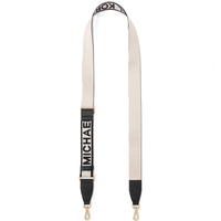 MICHAEL KORS JET SET TRAVEL LOGO WEBBING STRAP 35MM 35S4GTVN3C BLACK GOLD