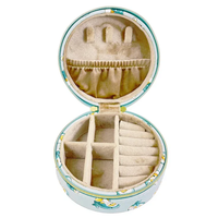 MOFUSAND FROM JAPAN MOFUSAND SHOBIDO ROUND ACCESSORY STORAGE CASE BLUE