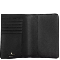 KATE SPADE MADISON PASSPORT HOLDER IN BLACK KC577