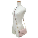 MICHAEL KORS SMALL SAFFIANO LEATHER ENVELOPE CROSSBODY BAG IN GREEN LIGHT SAGE (35S3GTVC5L)