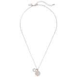 KATE SPADE SPOT THE SPADE PAVE CHARM PENDANT NECKLACE IN CLEAR/ SILVER O0RU2606