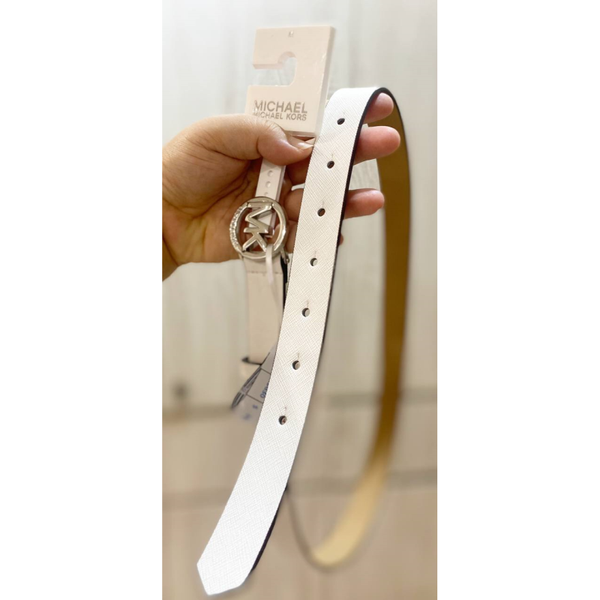 Michael kors 2025 mens belt white