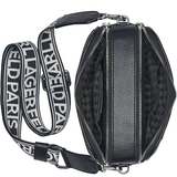 KARL LAGERFELD PARIS MAYBELLE CROSSBODY BAG BLACK