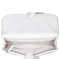 MICHAEL KORS OUTLET HAMILTON LARGE LEATHER CONTINENTAL WALLET 35S5SHME9L OPTIC WHITE